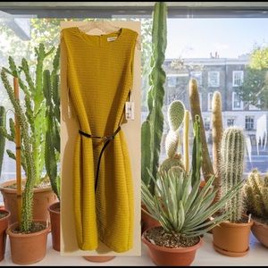 Calvin Klein Chartreuse Dress